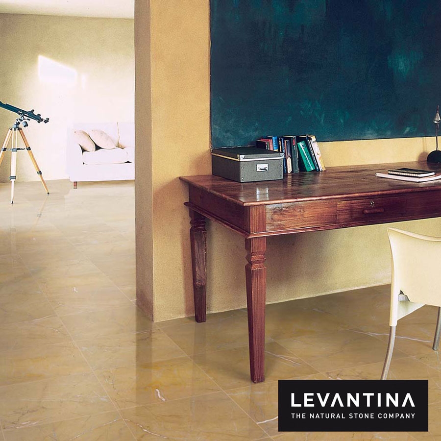 LEVANTINA. Marbre Amarillo Marés. Réalisation.