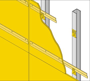 TS2000: fixation cachée sur structure en acier galvanisé